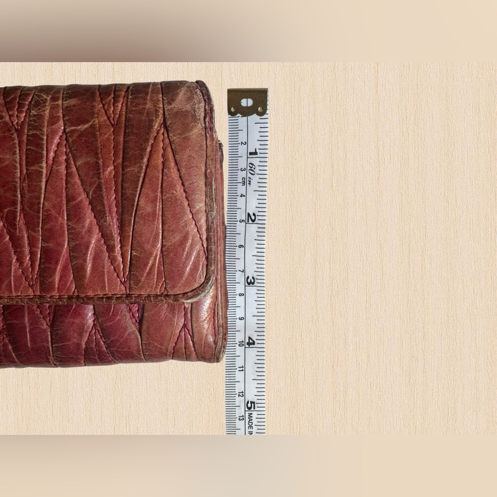 Miu Miu Matelassé Leather Continental Wallet - Picture 9 of 10